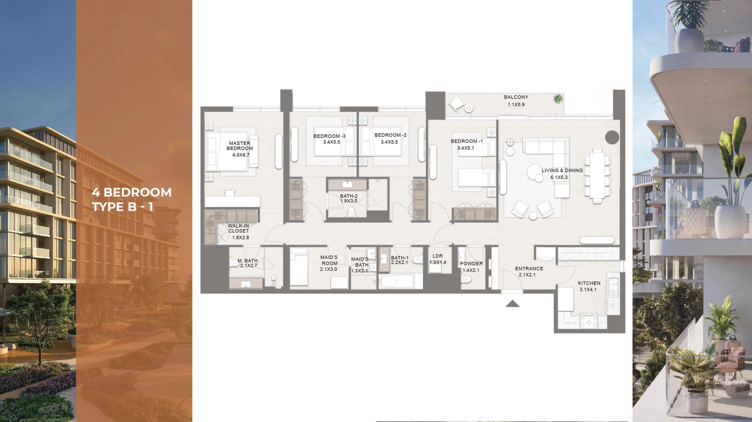 4 BR - Type A